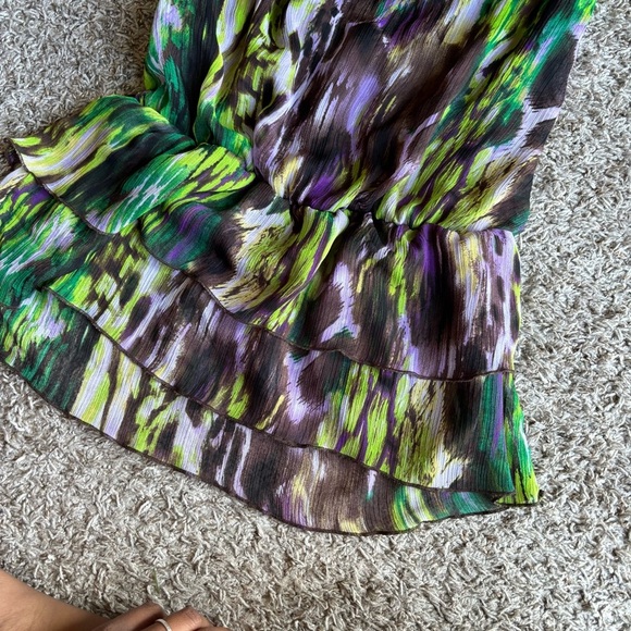 Vibrant Multicolor Halter Dress - Picture 3 of 9